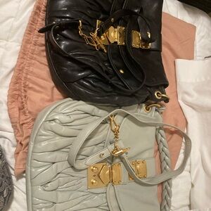 Miu Miu two-way leather bags